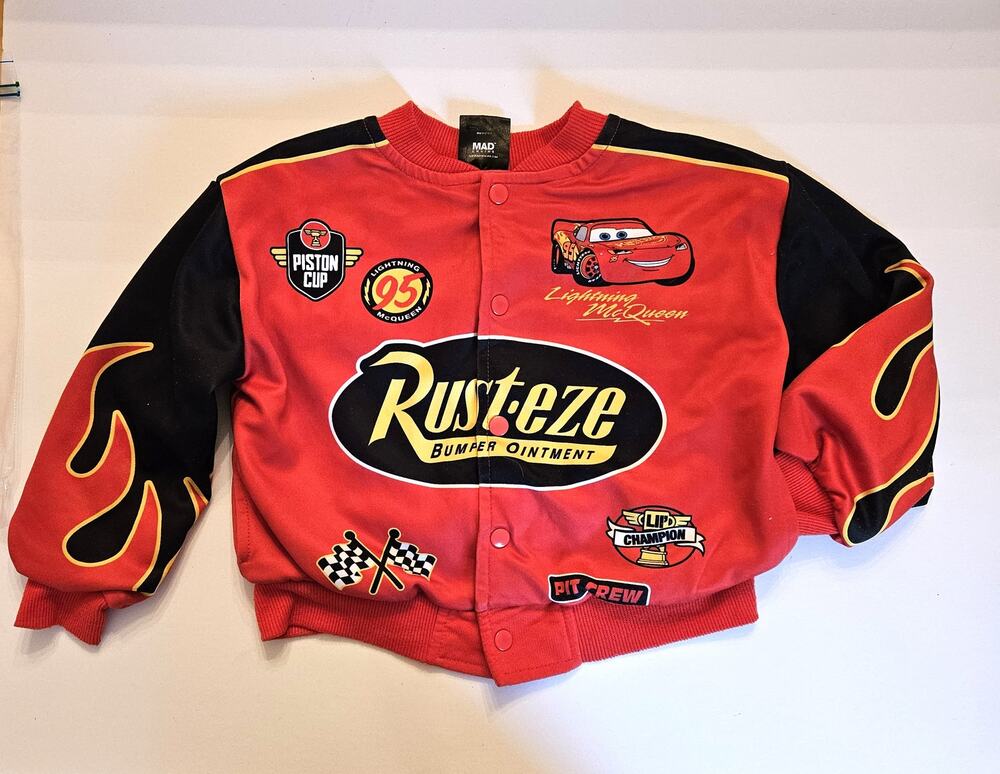 Disney Pixar Cars Lightning McQueen Bomber Jacket 2T